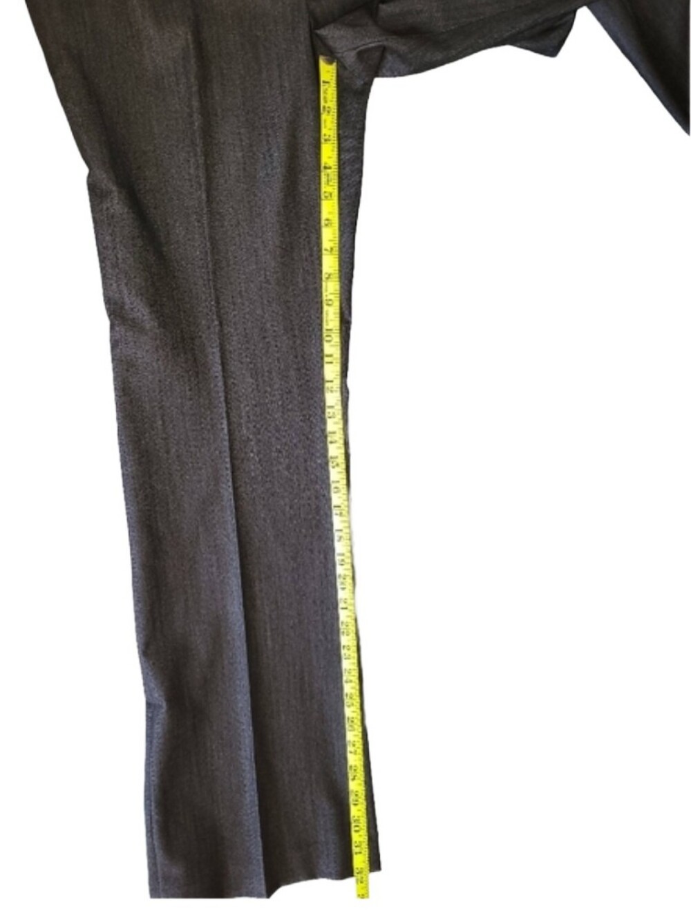 Calvin Klein Modern Fit Straight Leg Slight Flare Charcoal Gray Trousers Size 8 - Picture 15 of 16